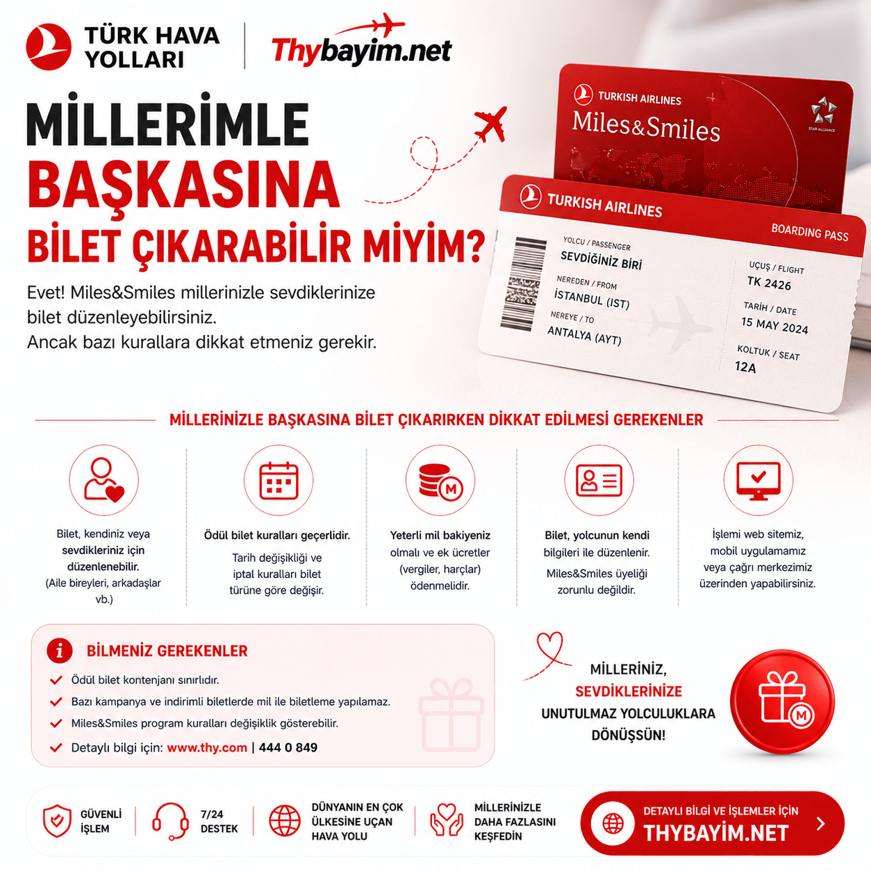 Millerimle başkasına bilet çıkarabilir miyim?