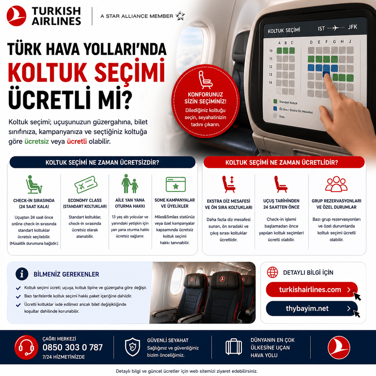 Koltuk seçimi ücretli mi?